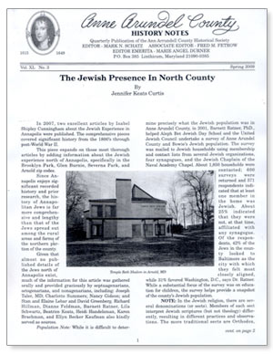 Anne Arundel County History Notes