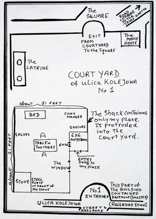 Map of author's shack